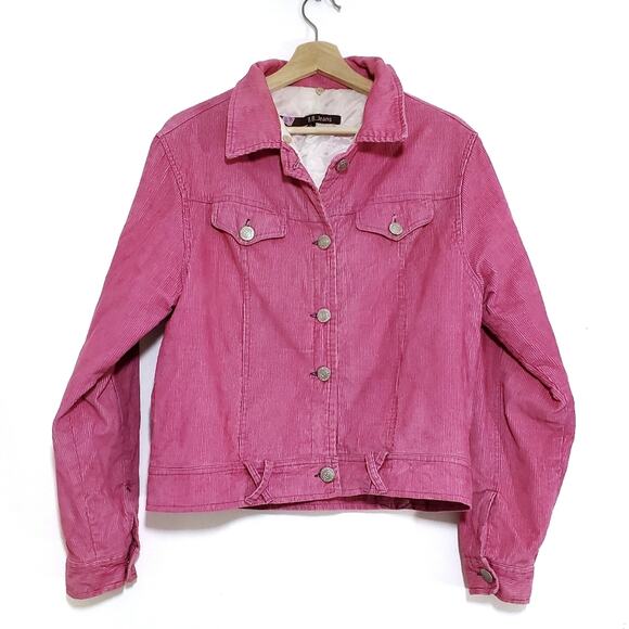 Vintage BB Jeans | Bubble Gum Pink Corduroy Jacket with Chest Pockets - Picture 1 of 10